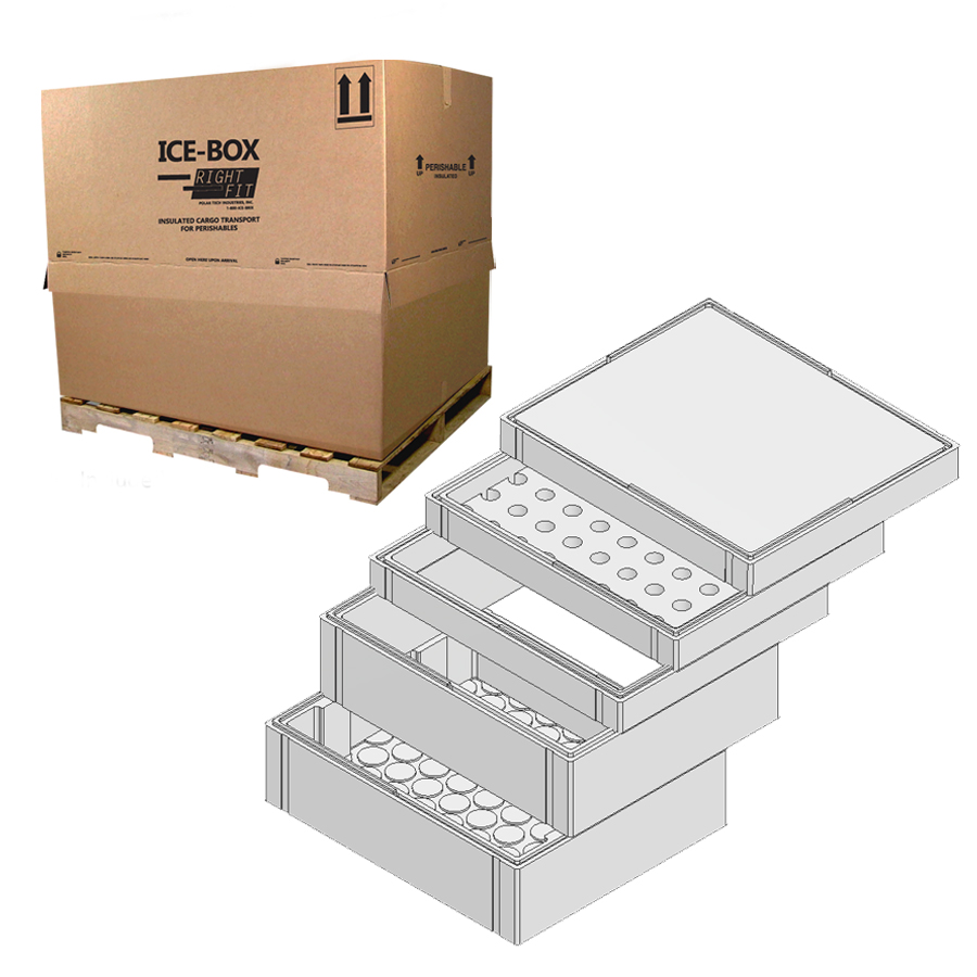 42¼ x 34½ x 34½" ID, GE101 AV SK1E1P Foam Starter Kit