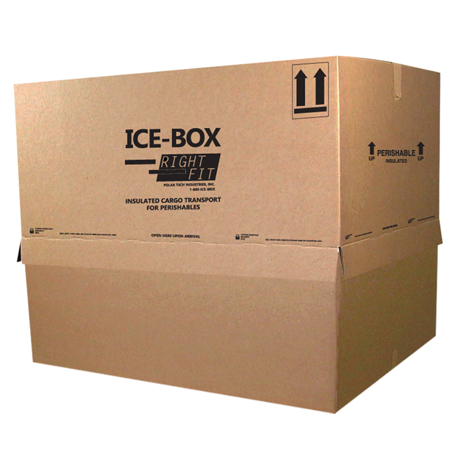 30 x 24 x 38½-56" Ice-Box Corrugated GE66KD T