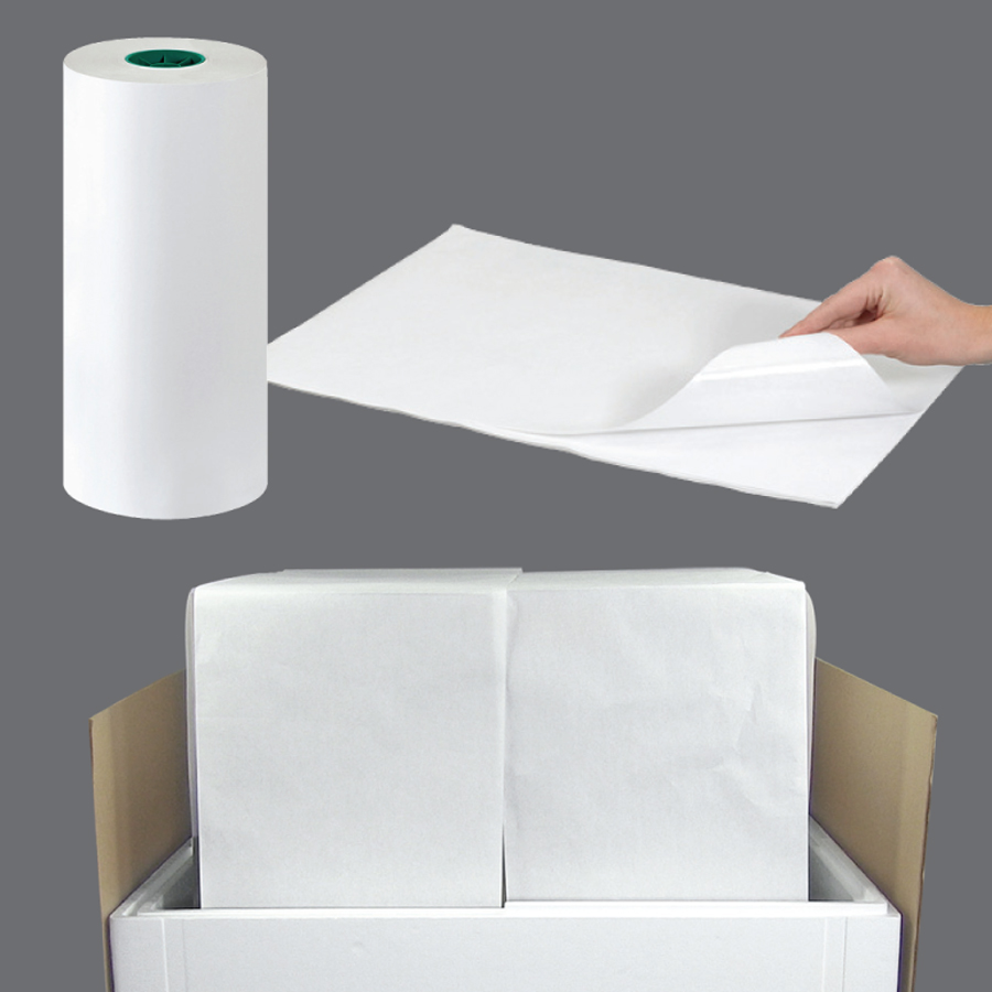 1100' x 18" Poly Coated White Paper, 1140W
